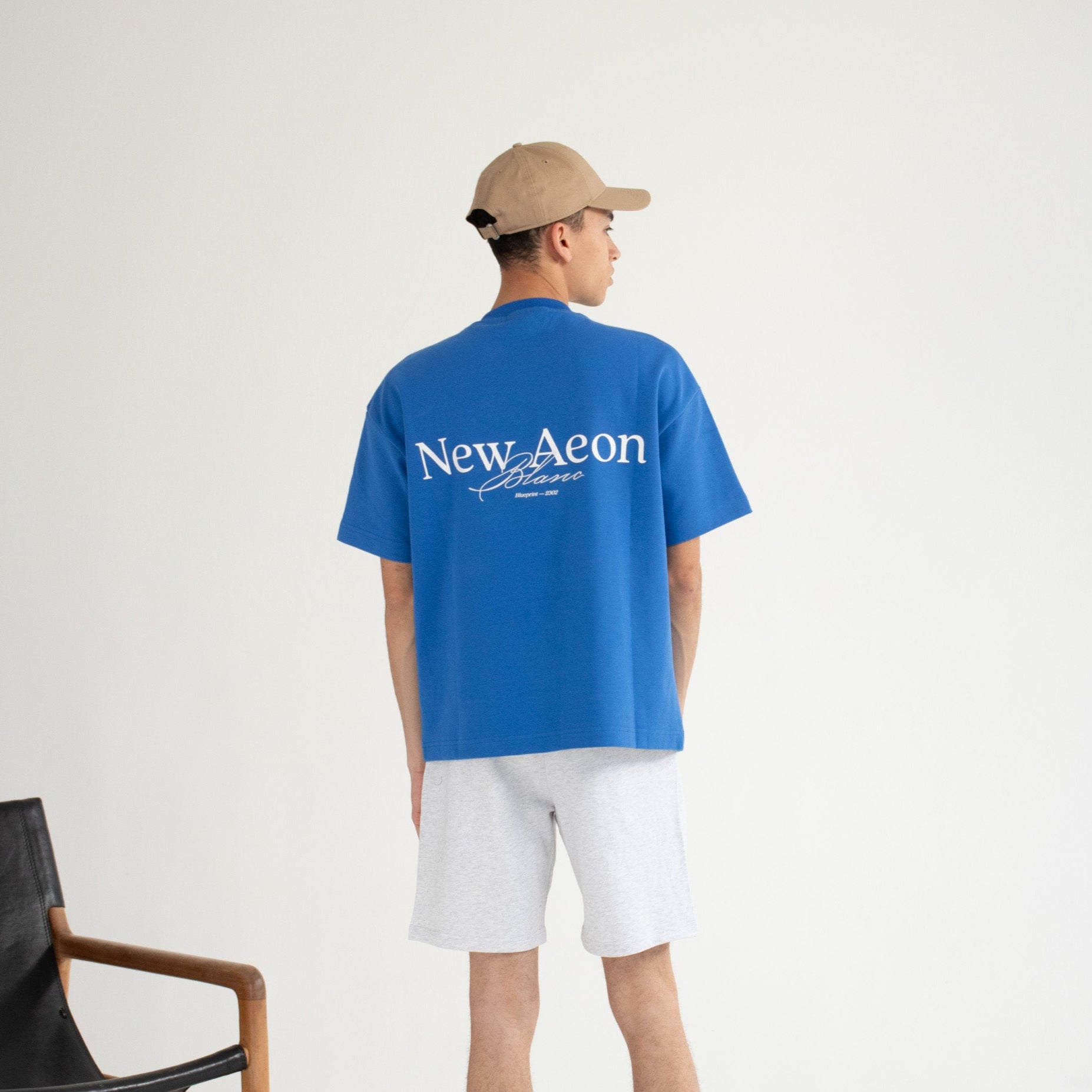 Blanc Heavyweight Tee — Cerulean