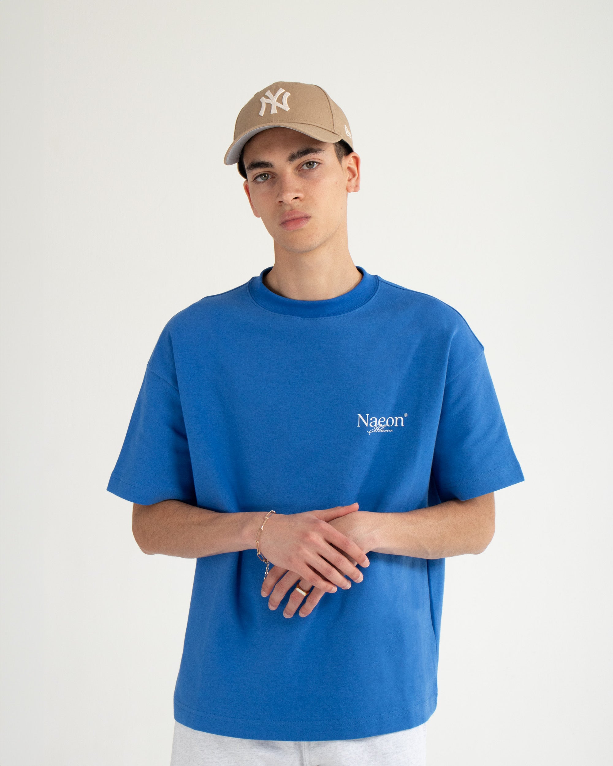 Blanc Heavyweight Tee — Cerulean