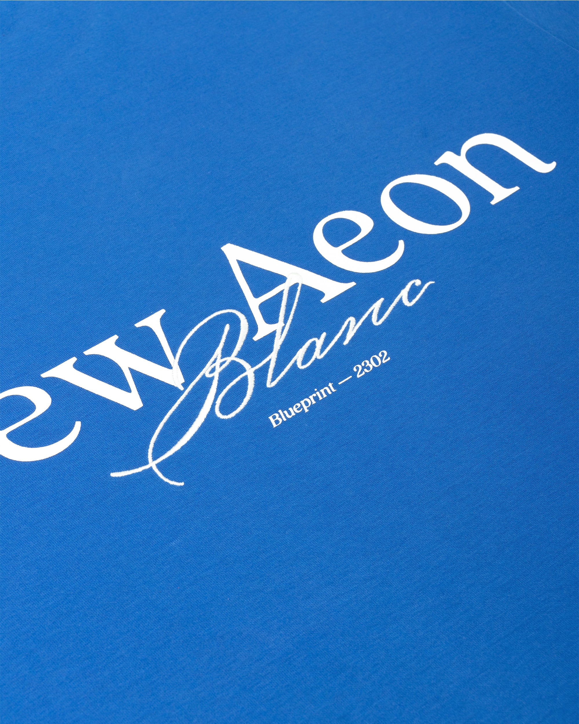 Blanc Heavyweight Tee — Cerulean