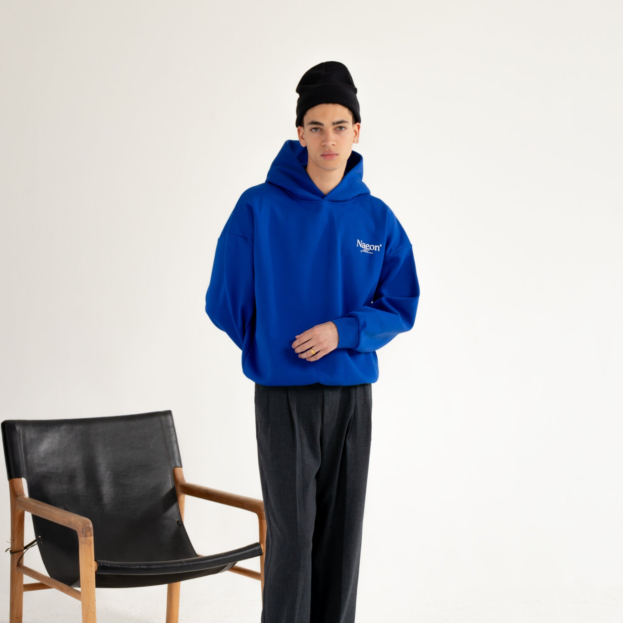 Blanc Ultrafleece Hoodie — Cobalt