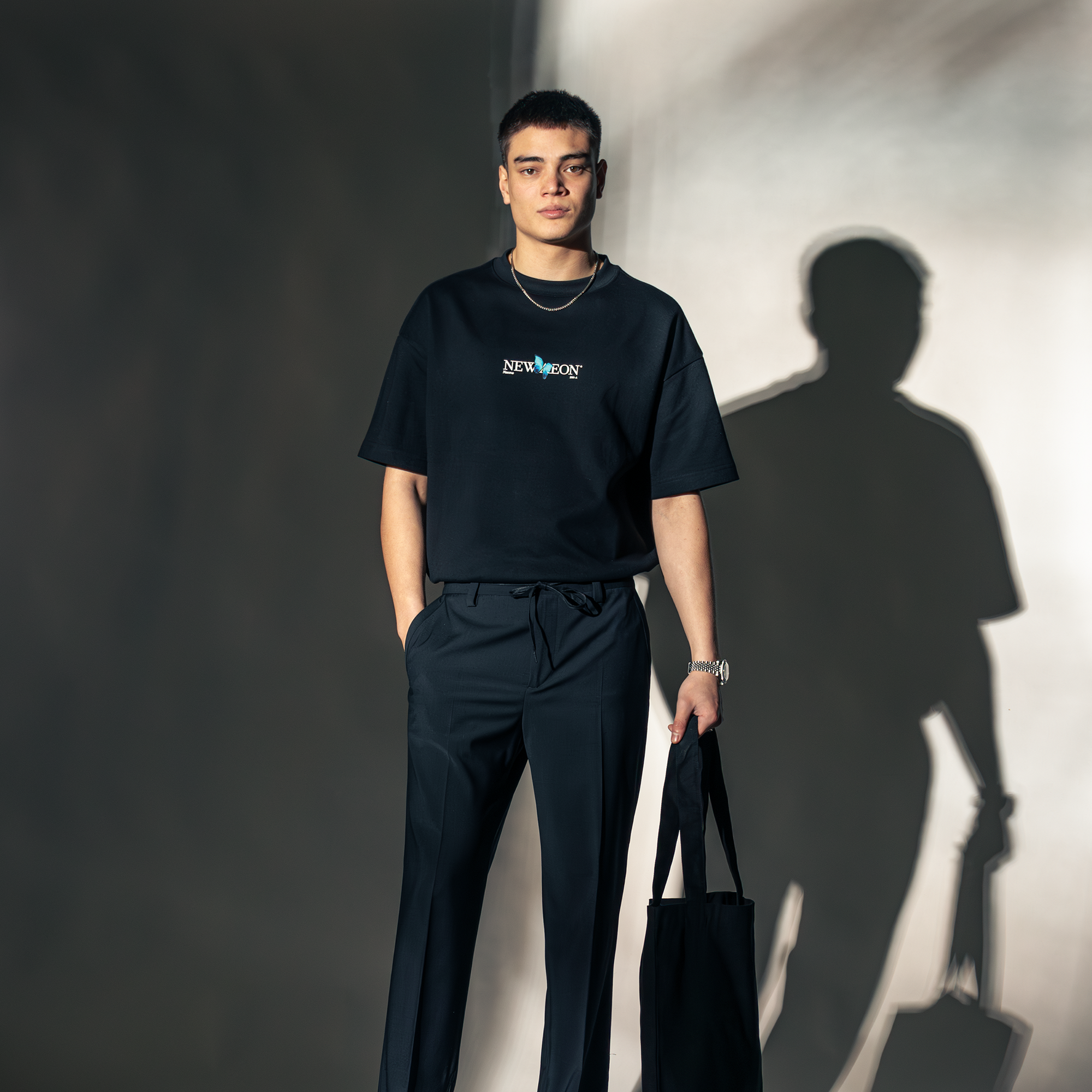 Wings Heavyweight Tee — Black