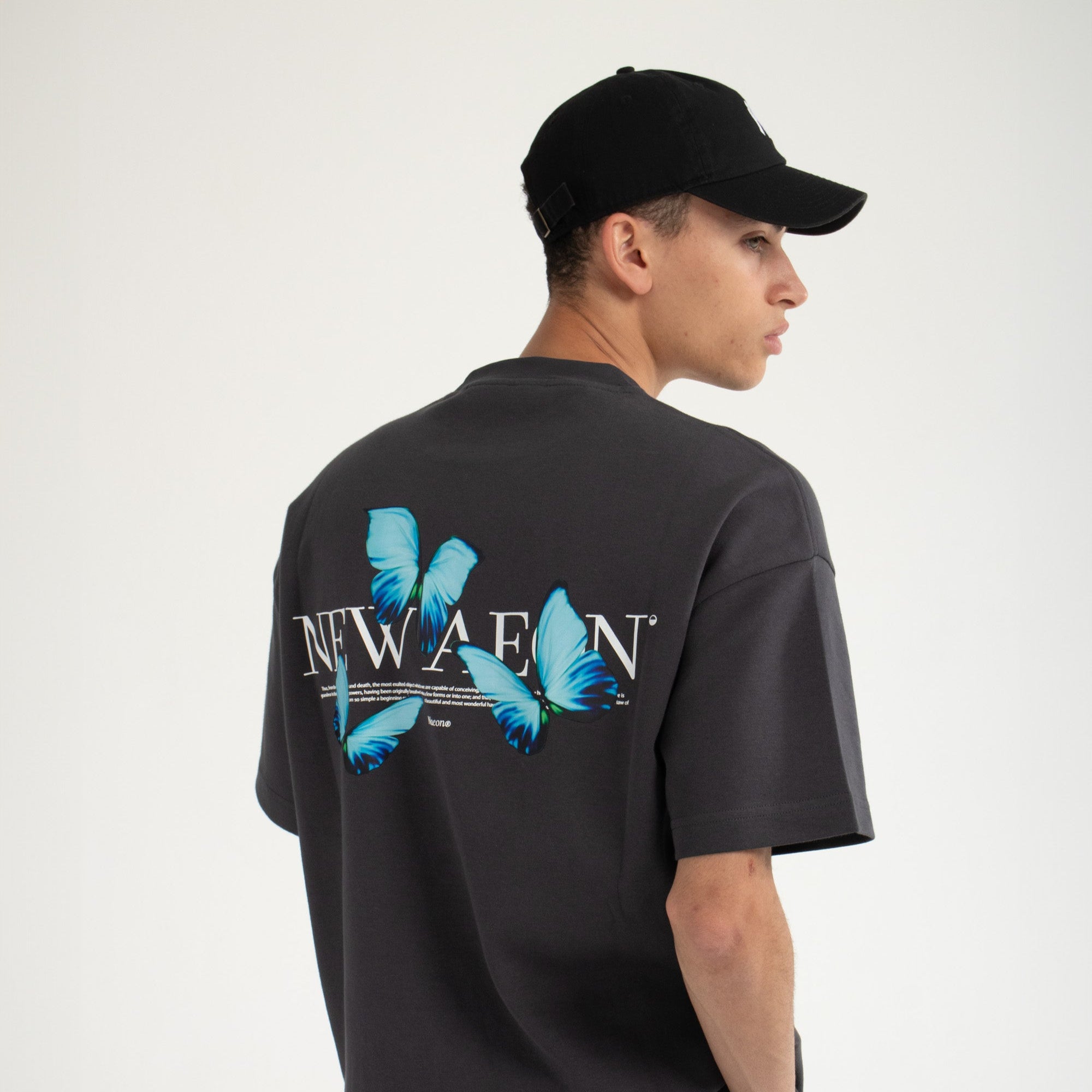 Wings Heavyweight Tee — Basalt