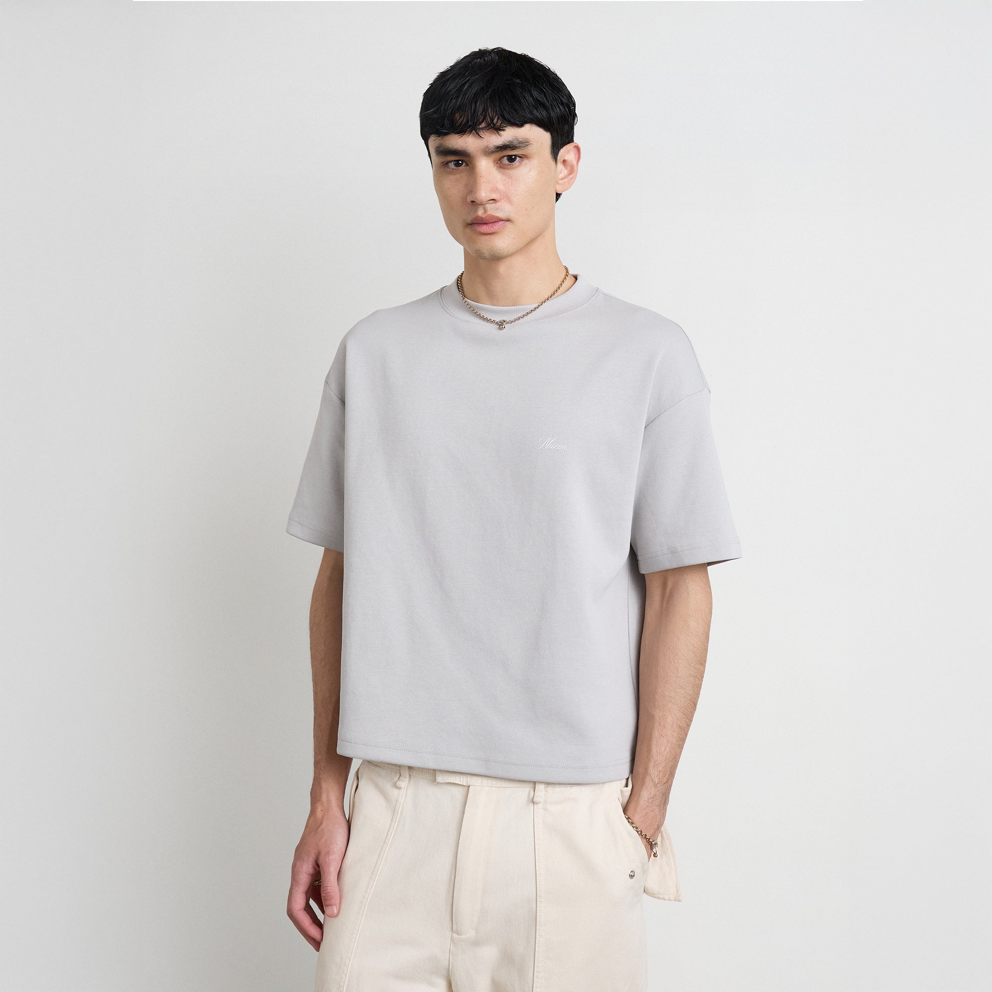 Essence Heavyweight Tee — Mercure Grey
