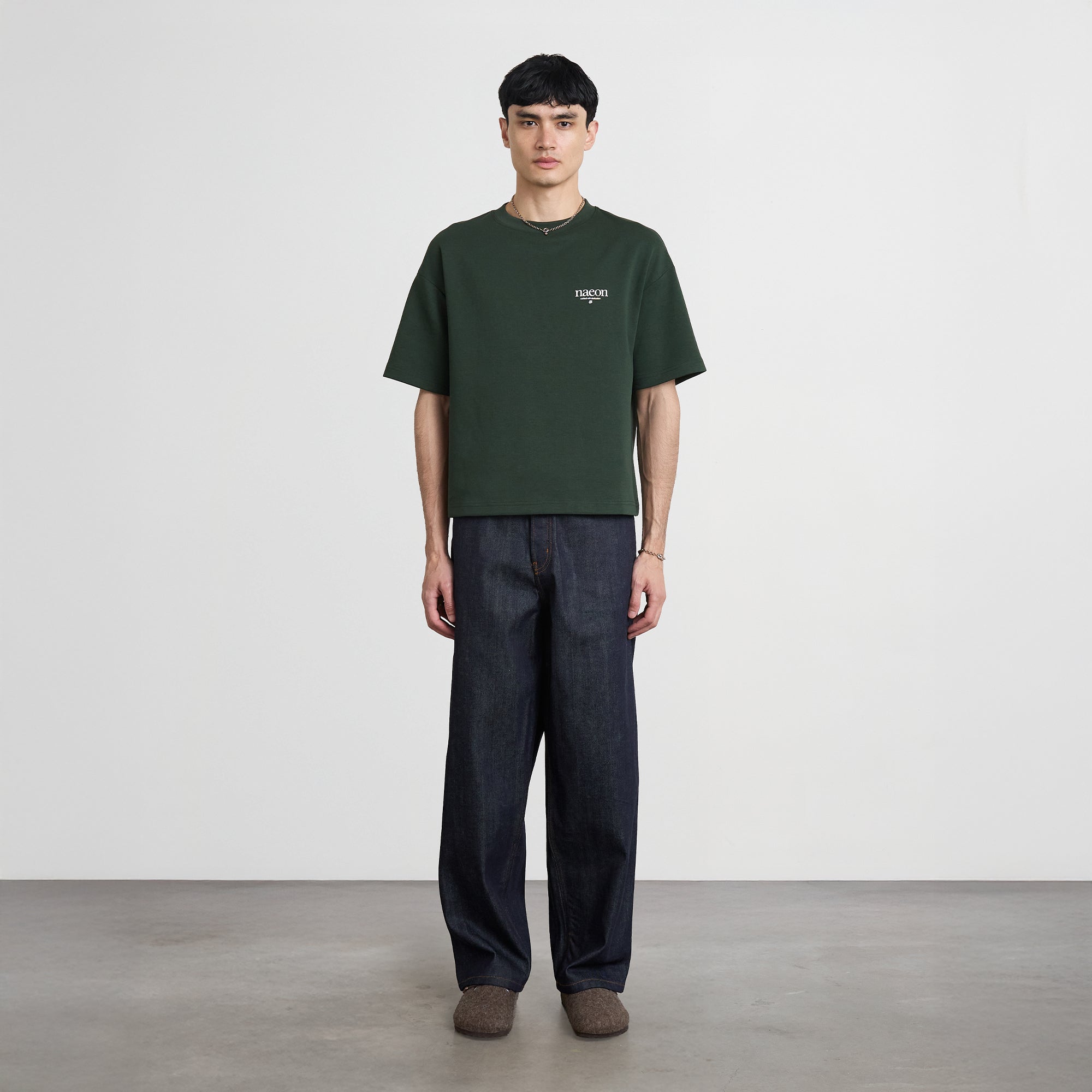 Emblem Heavyweight Tee — Pine