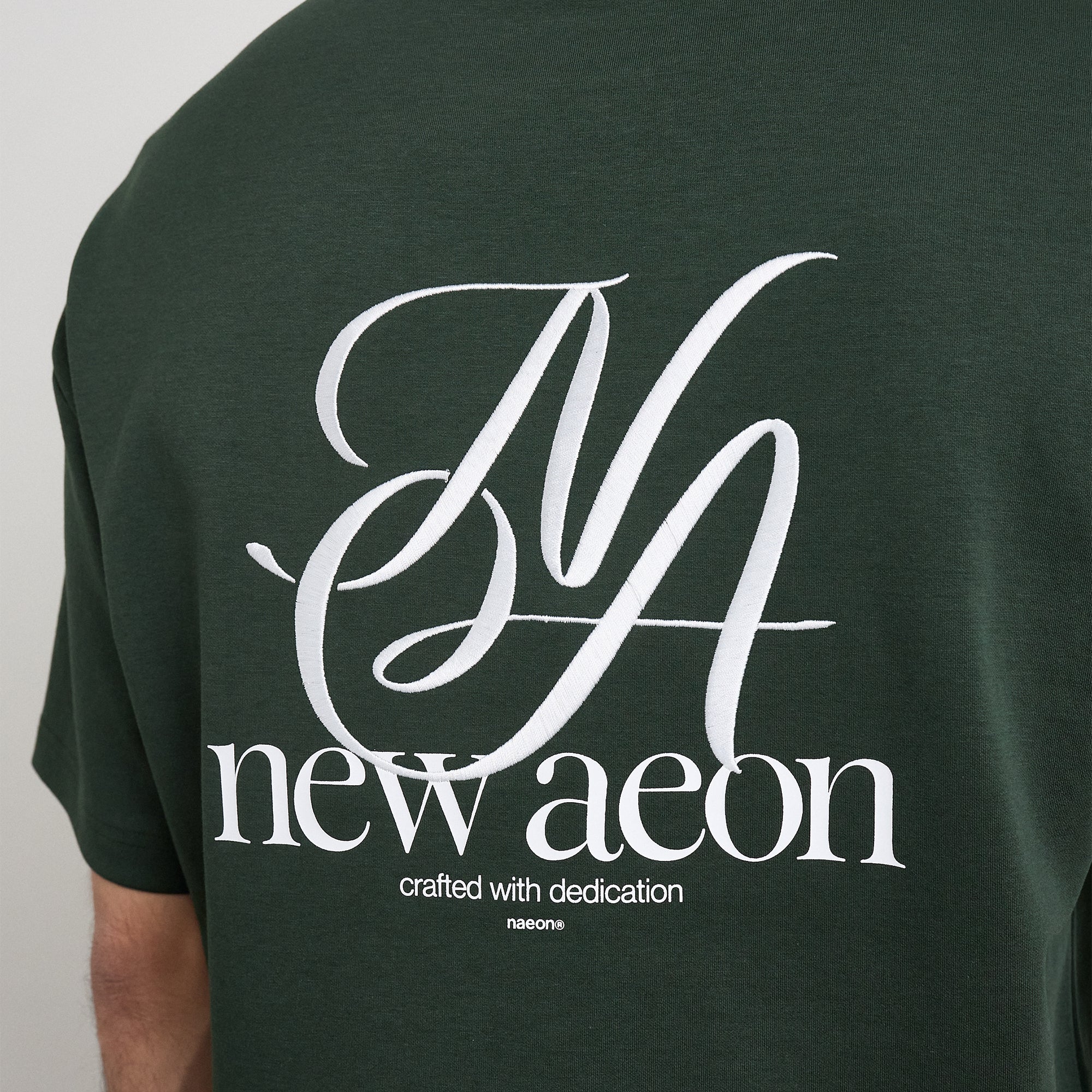 Emblem Heavyweight Tee — Pine