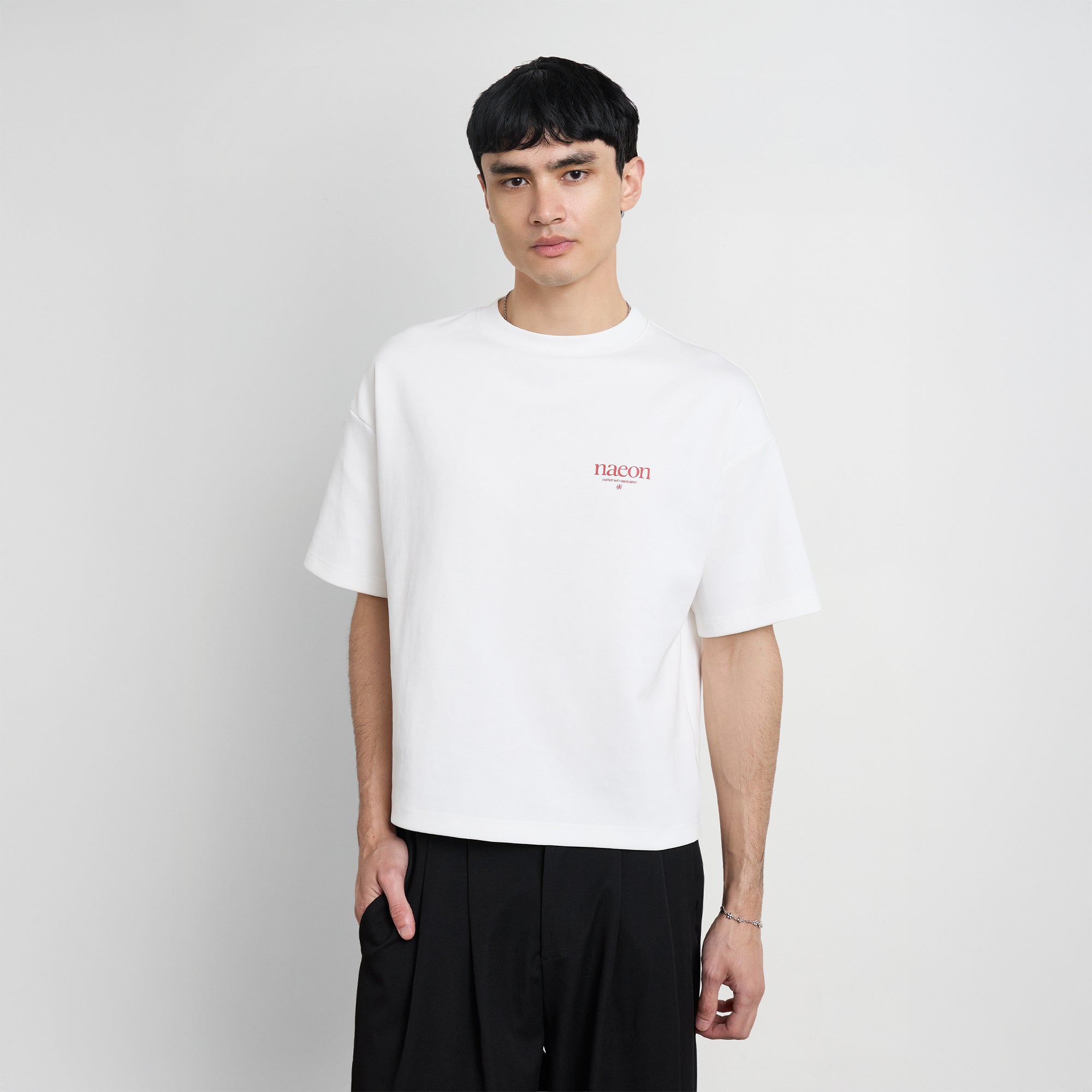Emblem Heavyweight Tee — Off White