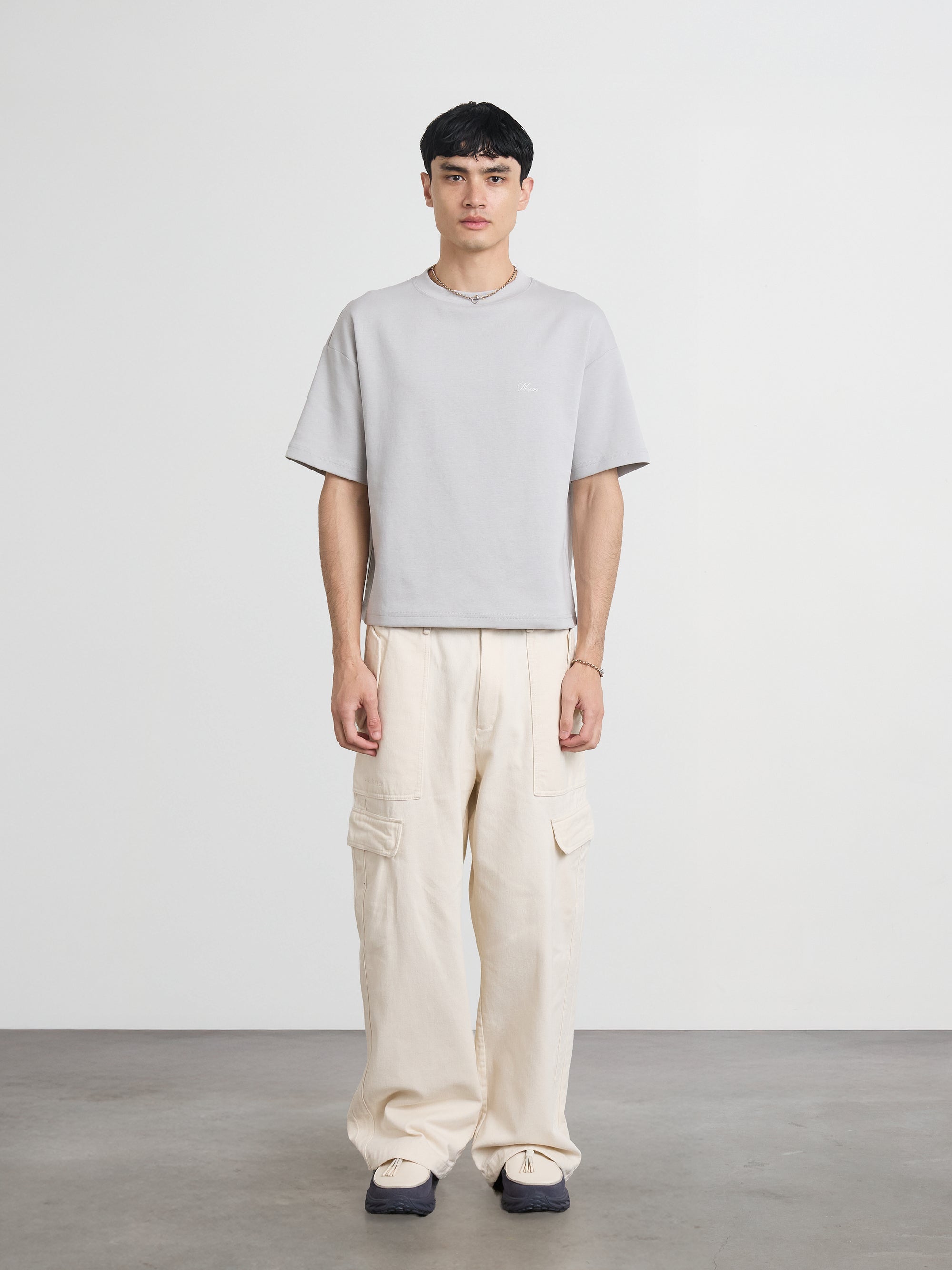 Essence Heavyweight Tee — Mercure Grey