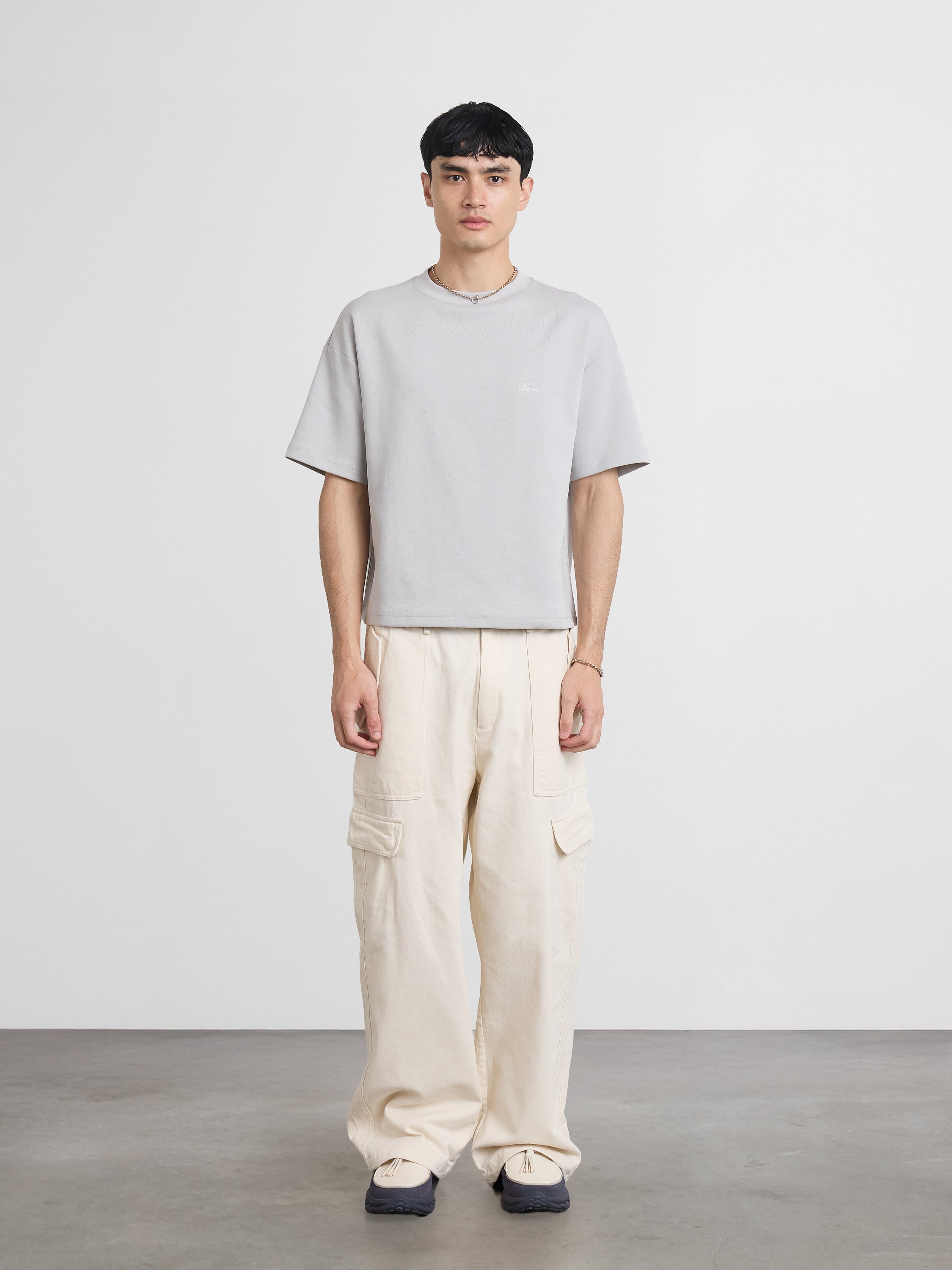 Essence Heavyweight Tee — Mercure Grey