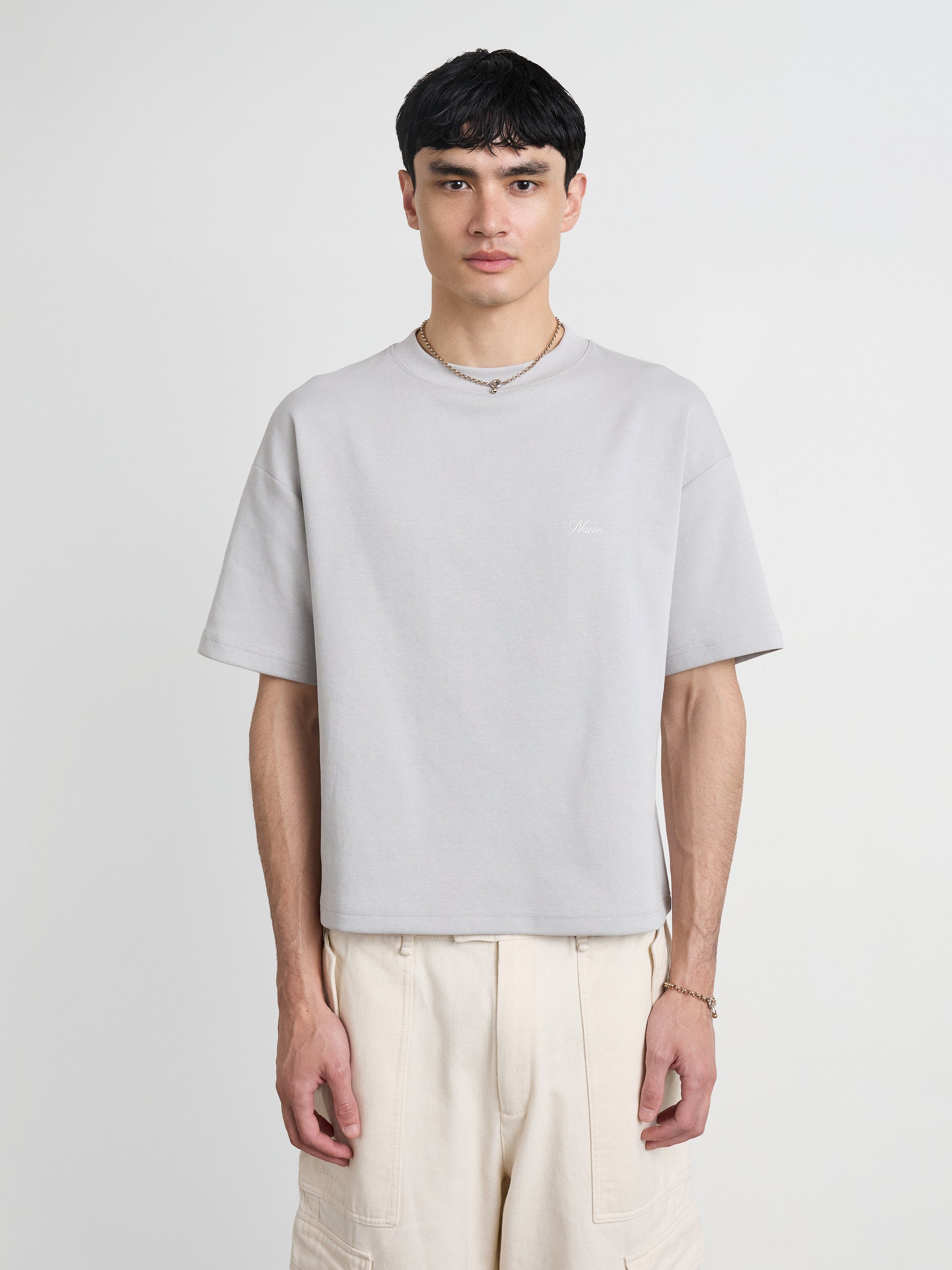 Essence Heavyweight Tee — Mercure Grey