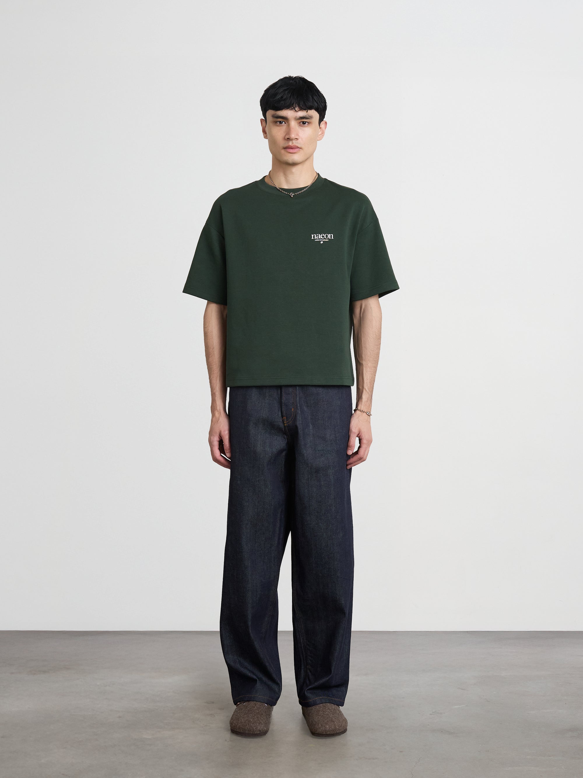 Emblem Heavyweight Tee — Pine