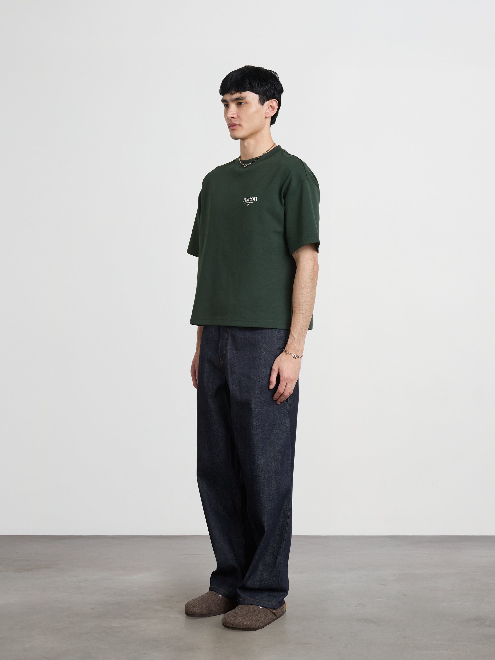 Emblem Heavyweight Tee — Pine