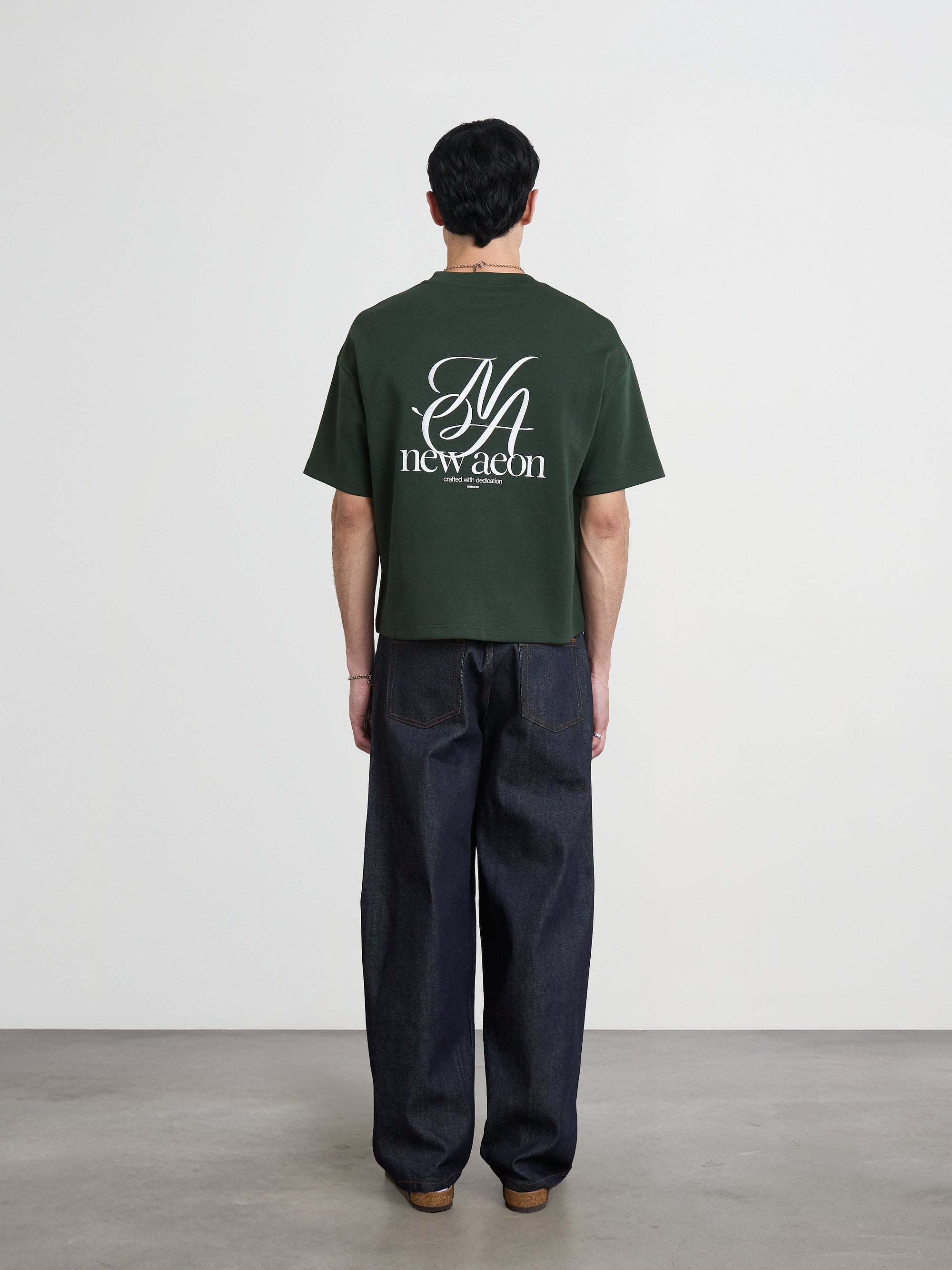 Emblem Heavyweight Tee — Pine