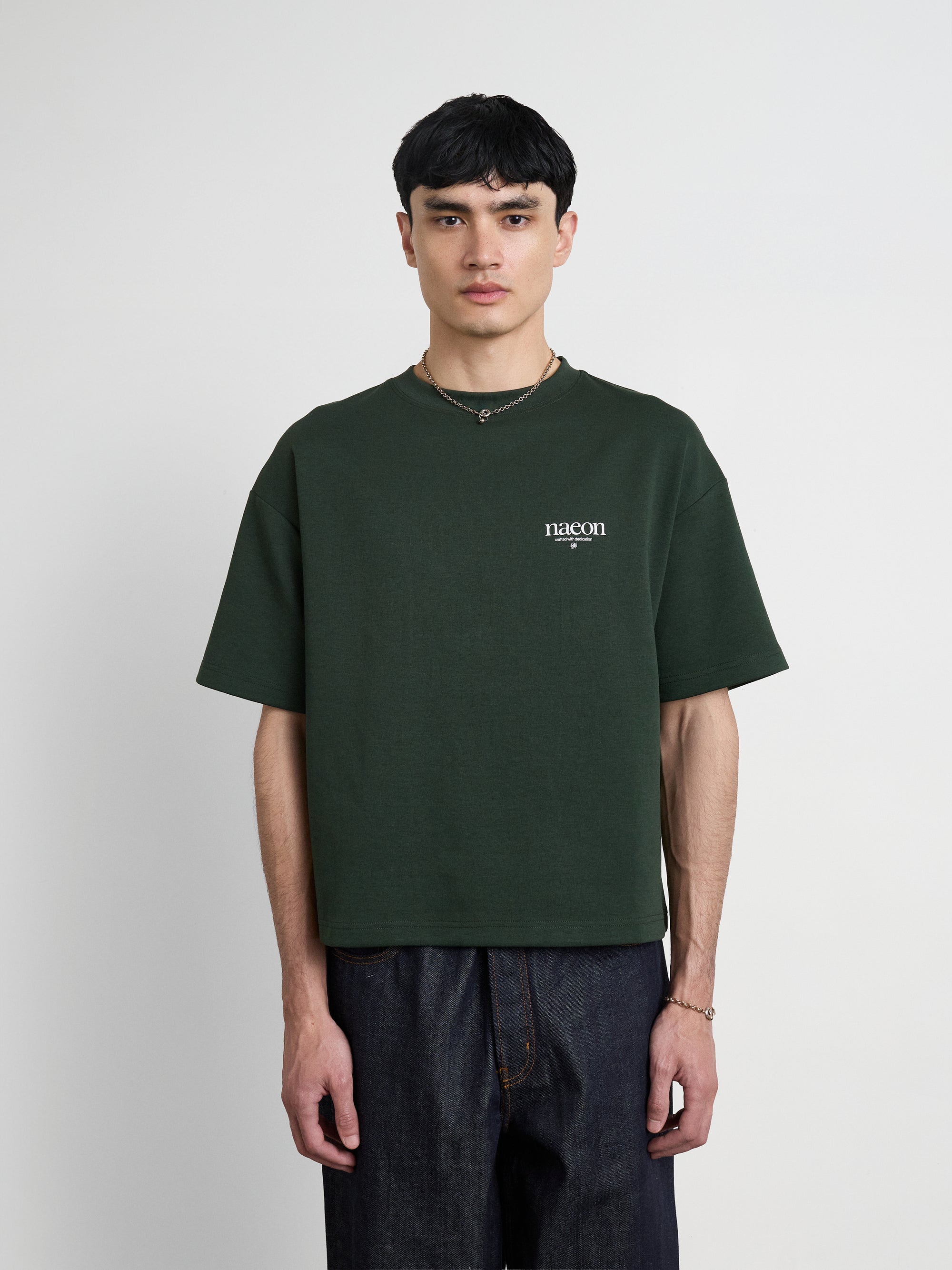 Emblem Heavyweight Tee — Pine