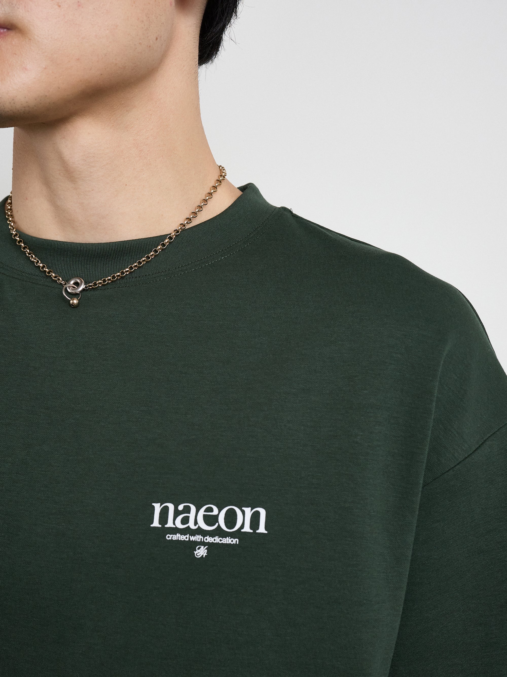 Emblem Heavyweight Tee — Pine