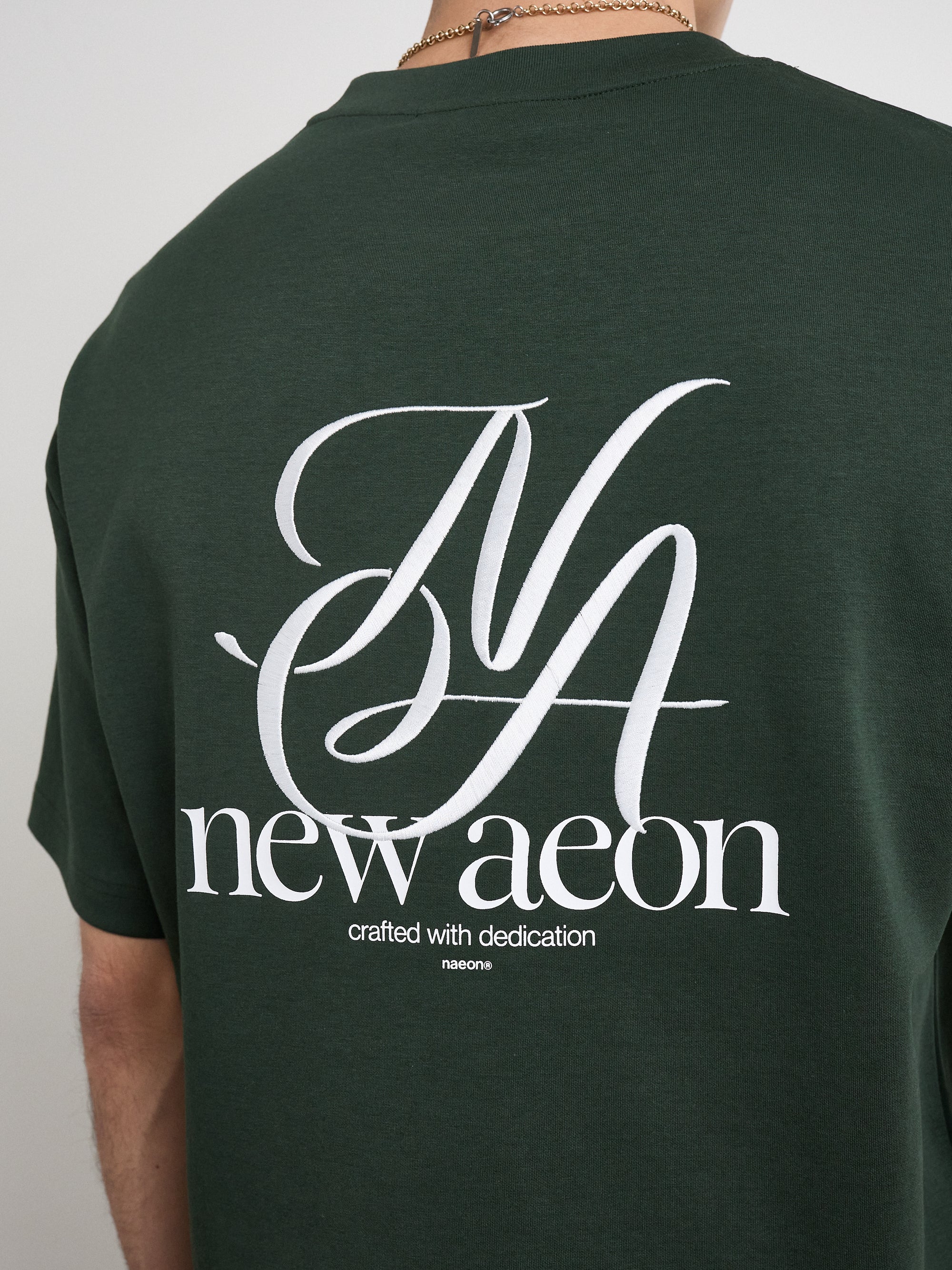 Emblem Heavyweight Tee — Pine