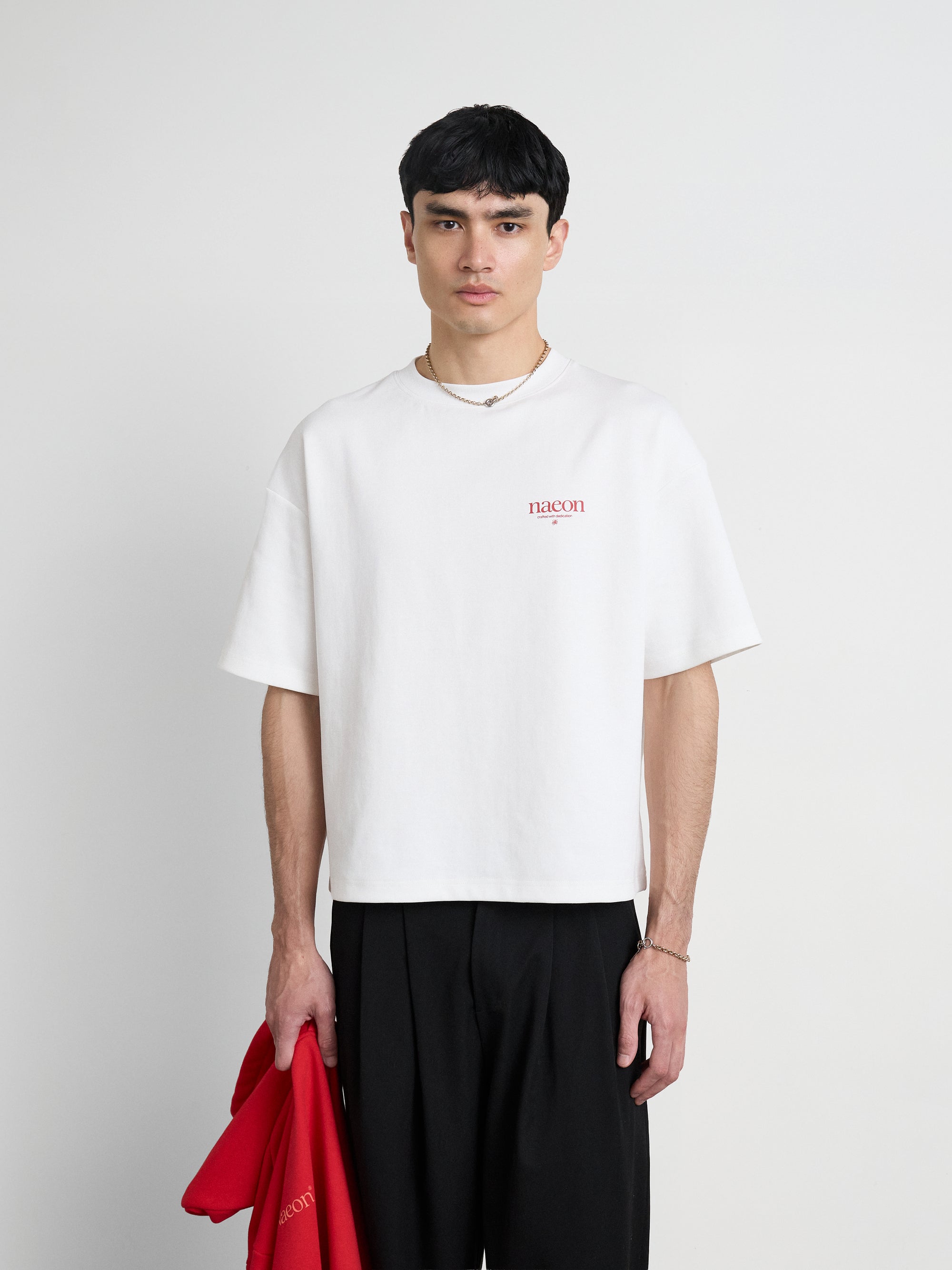 Emblem Heavyweight Tee — Off White