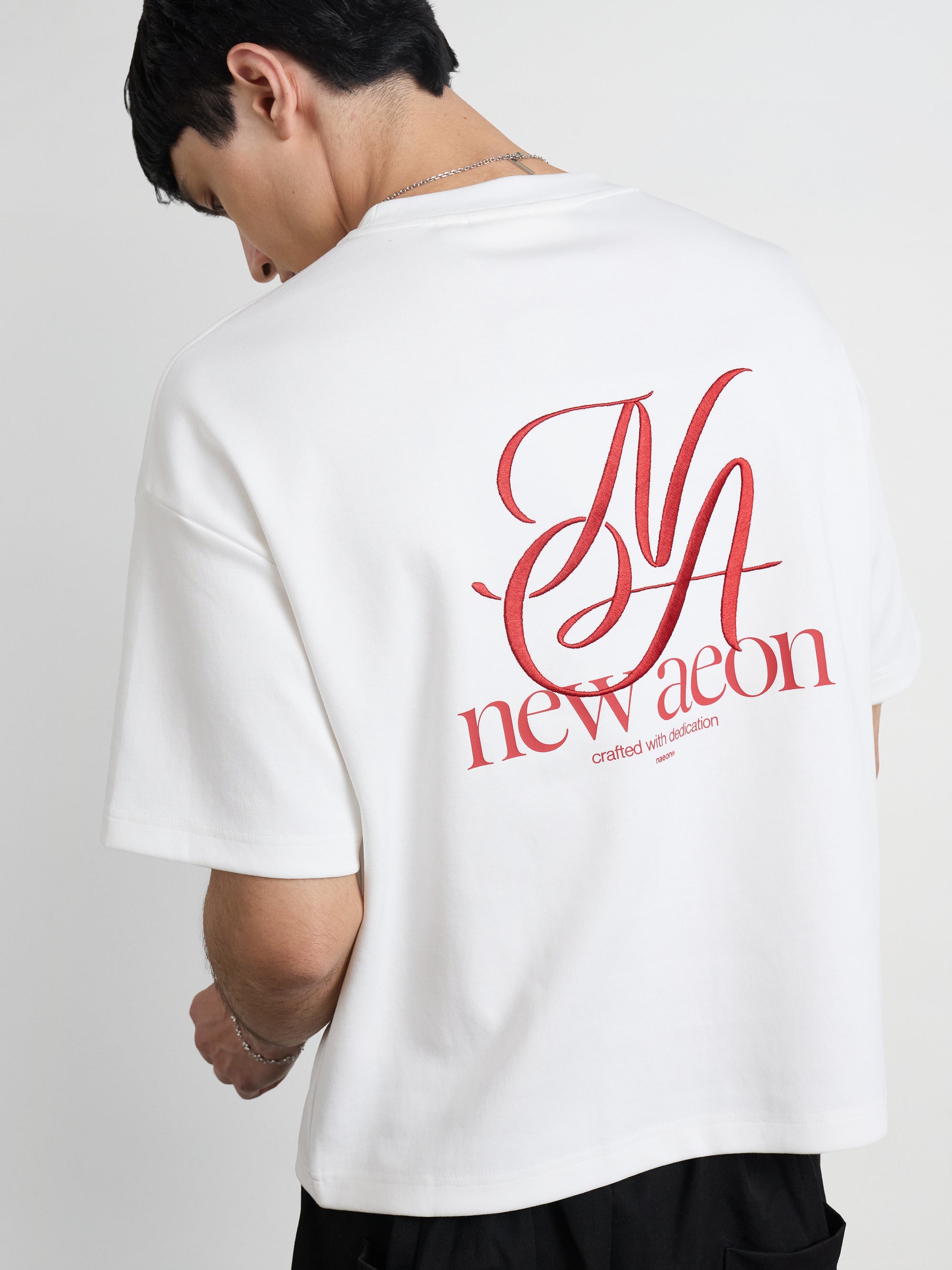 Emblem Heavyweight Tee — Off White