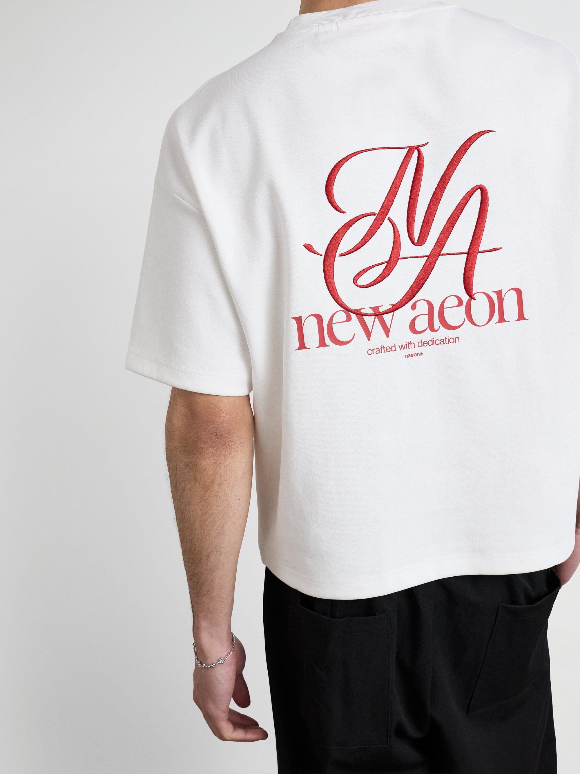 Emblem Heavyweight Tee — Off White