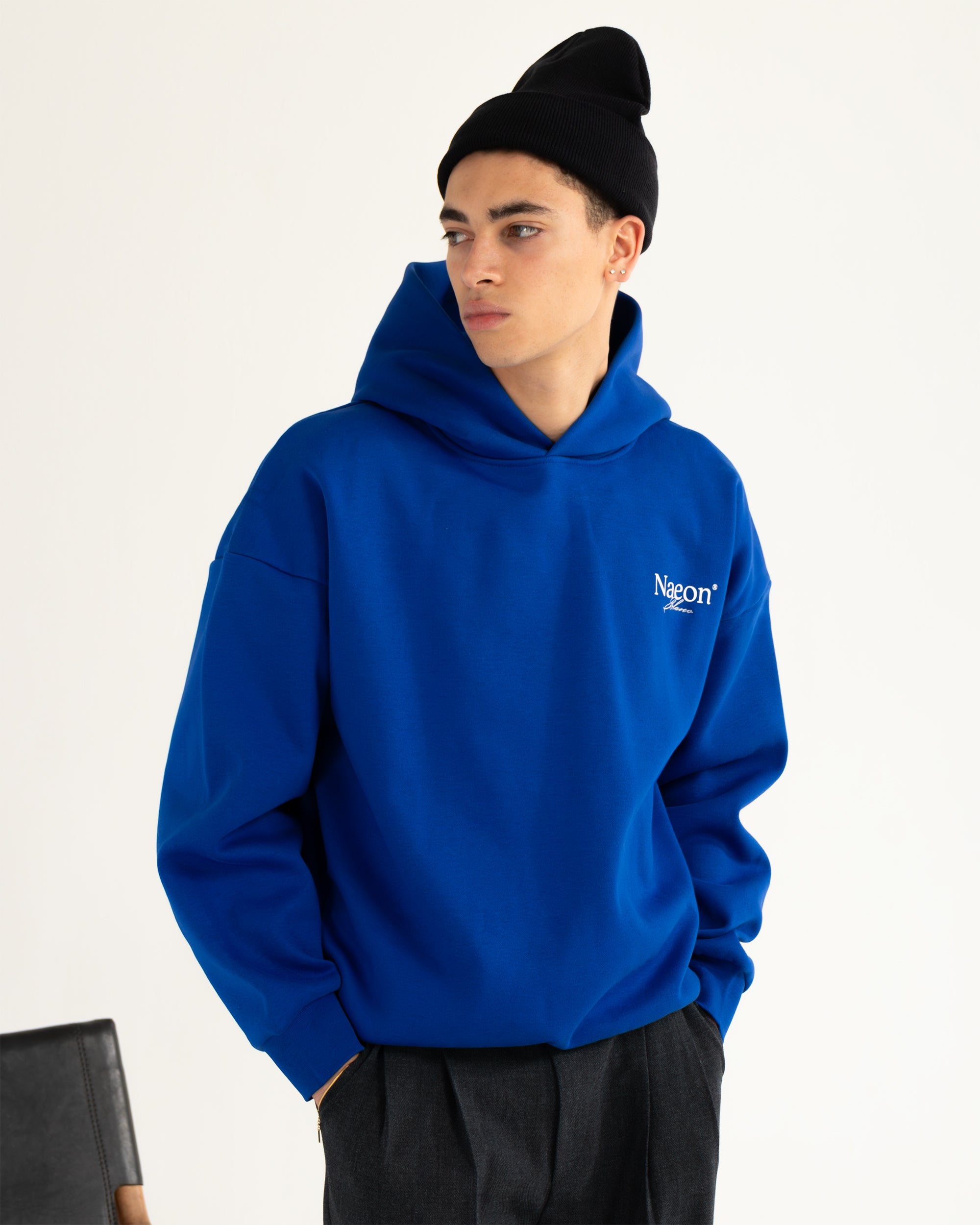 Blanc Ultrafleece Hoodie — Cobalt