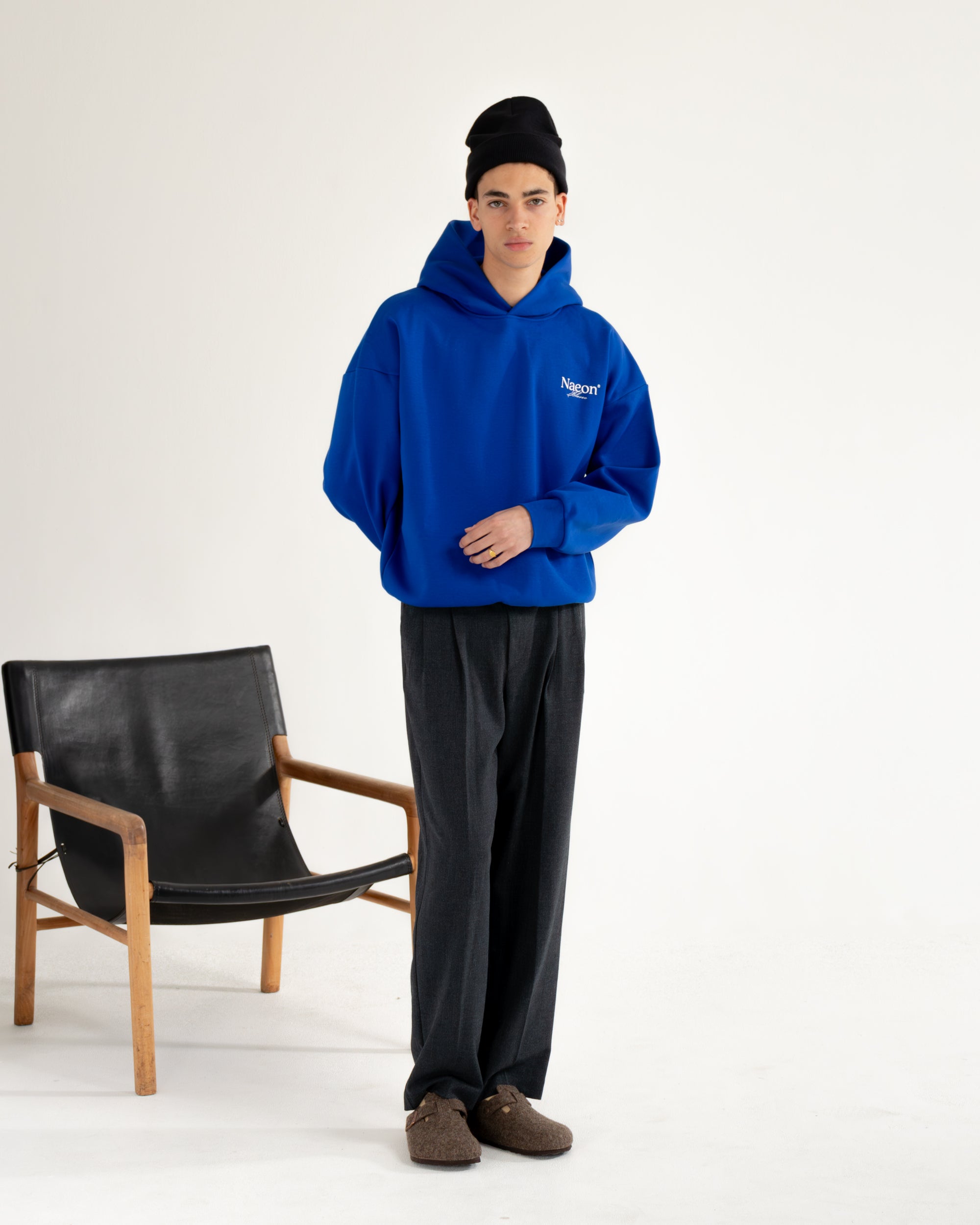 Blanc Ultrafleece Hoodie — Cobalt