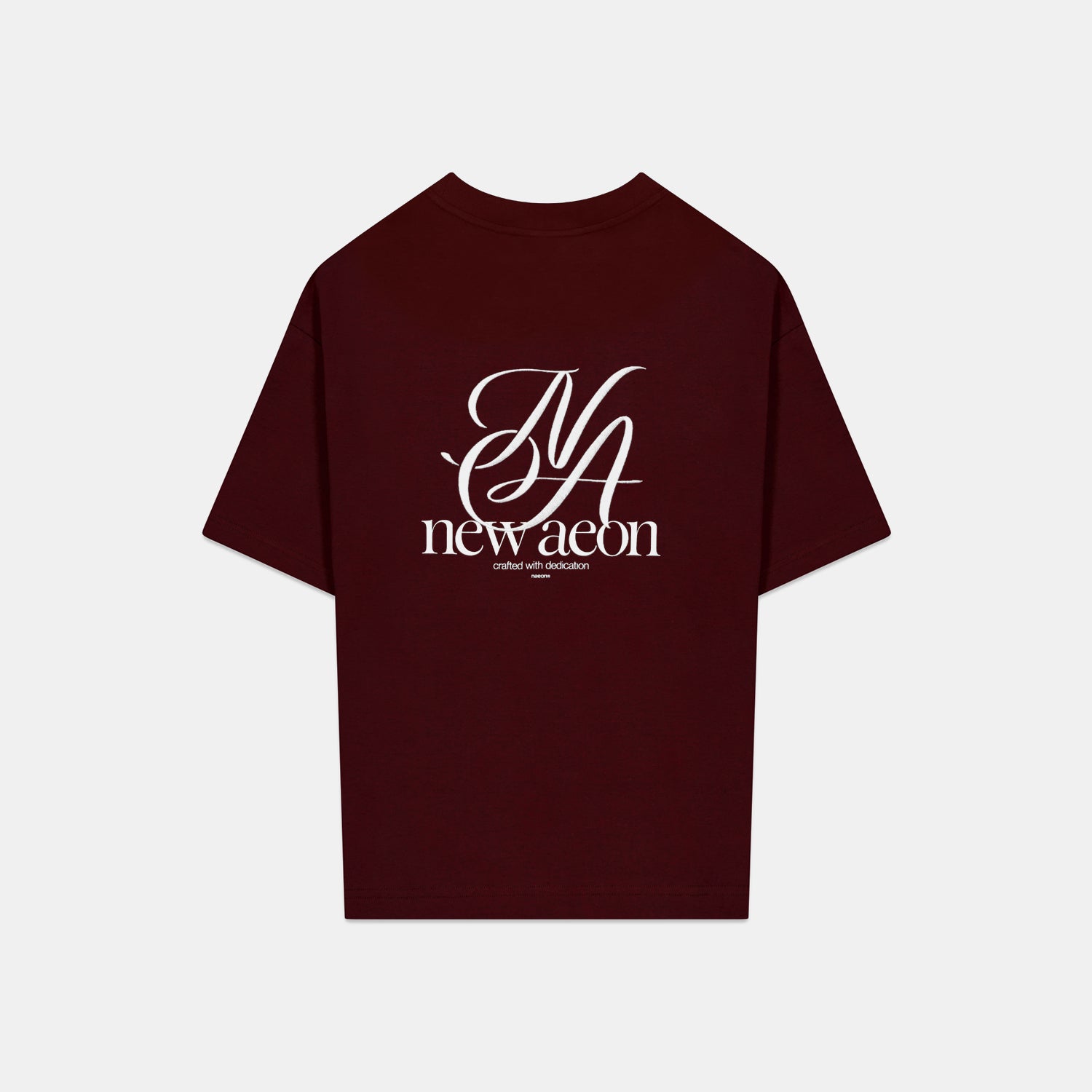 Emblem Heavyweight Tee — Ember Red