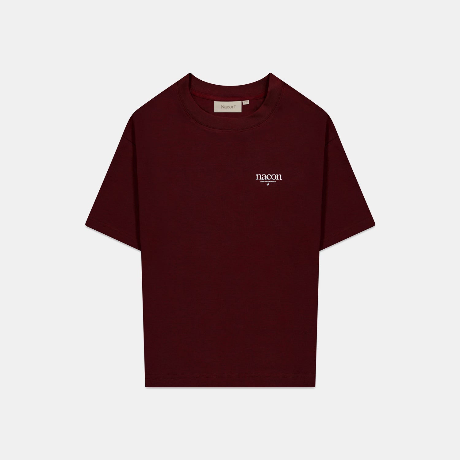 Emblem Heavyweight Tee — Ember Red