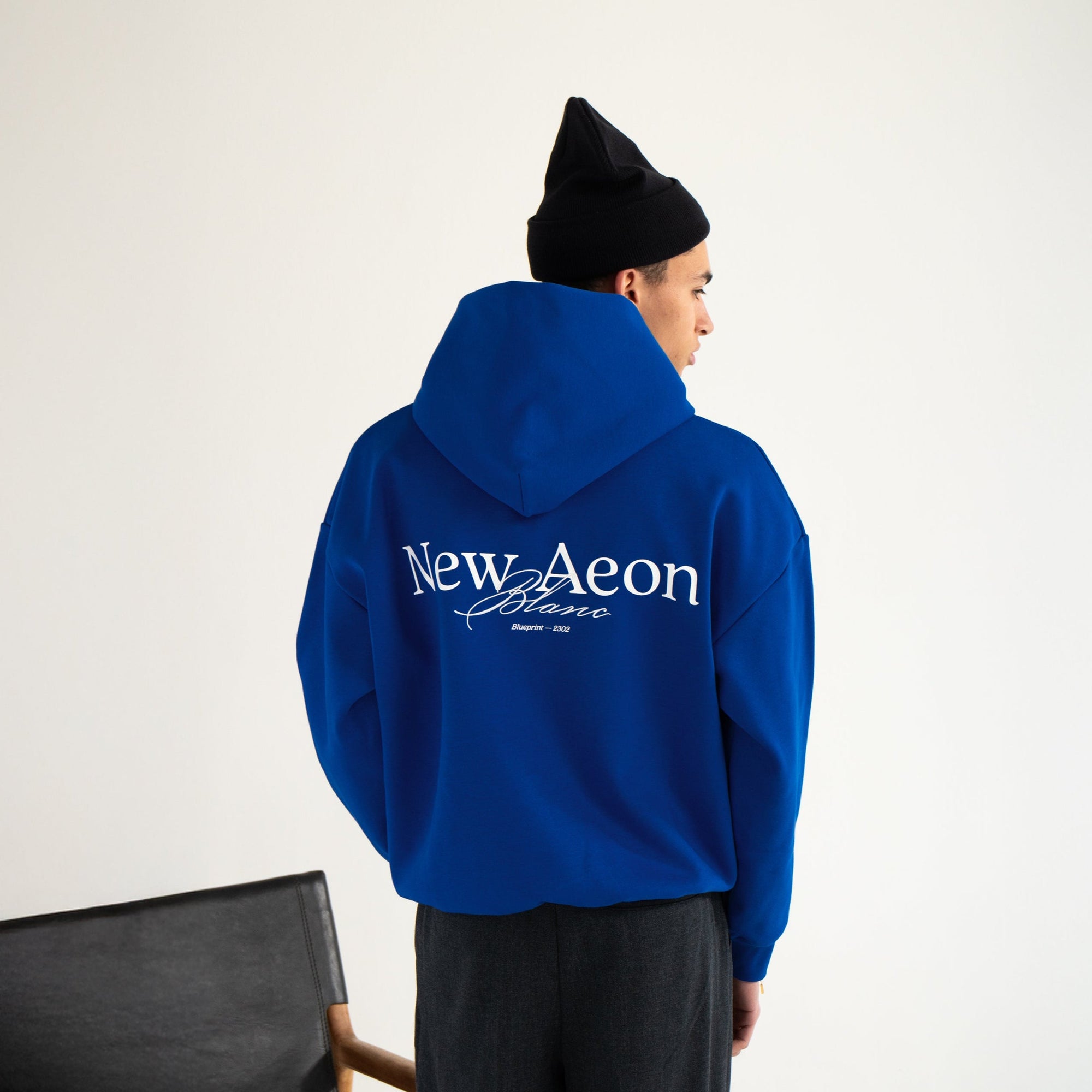 Blanc Ultrafleece Hoodie — Cobalt