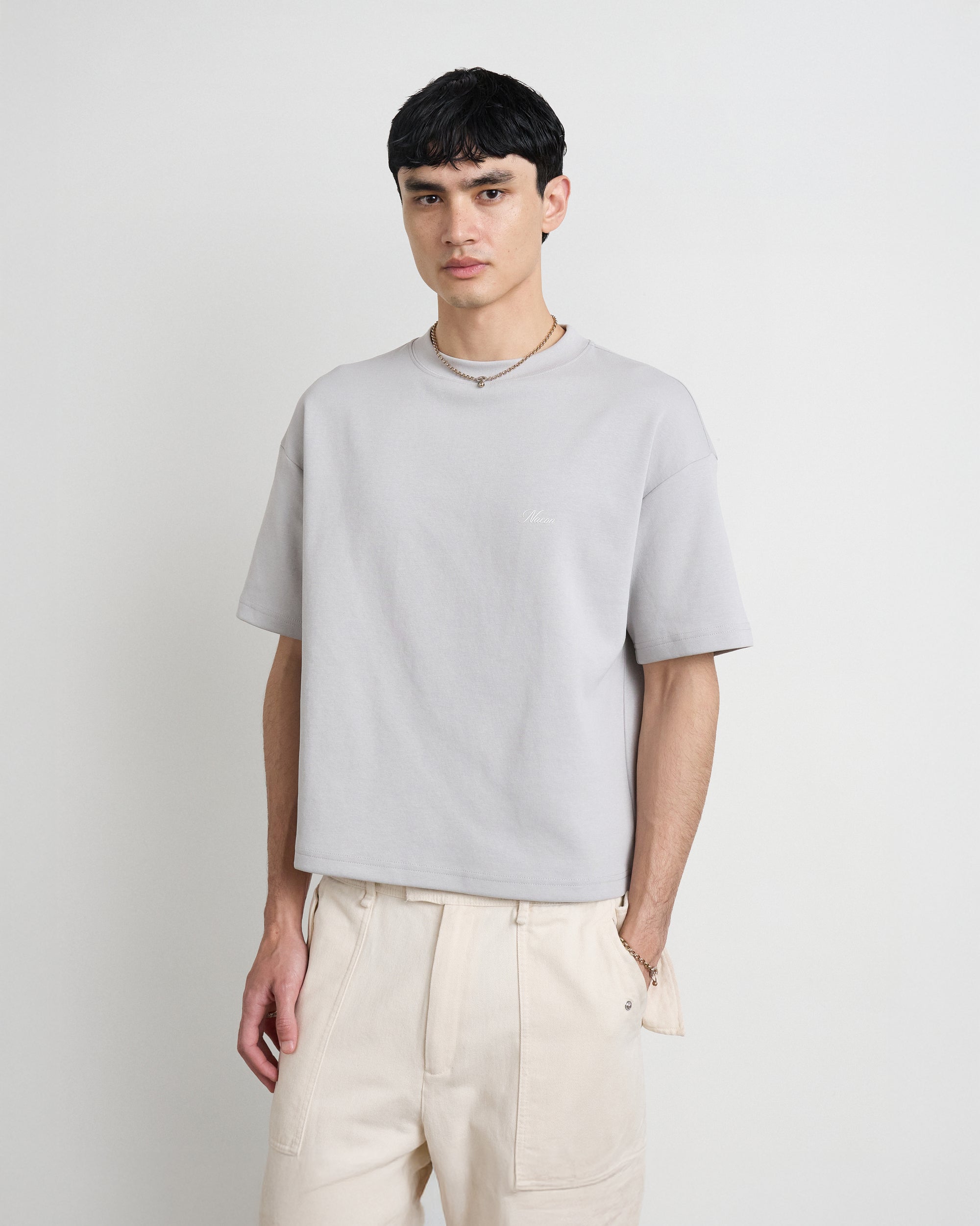 Essence Heavyweight Tee — Mercure Grey