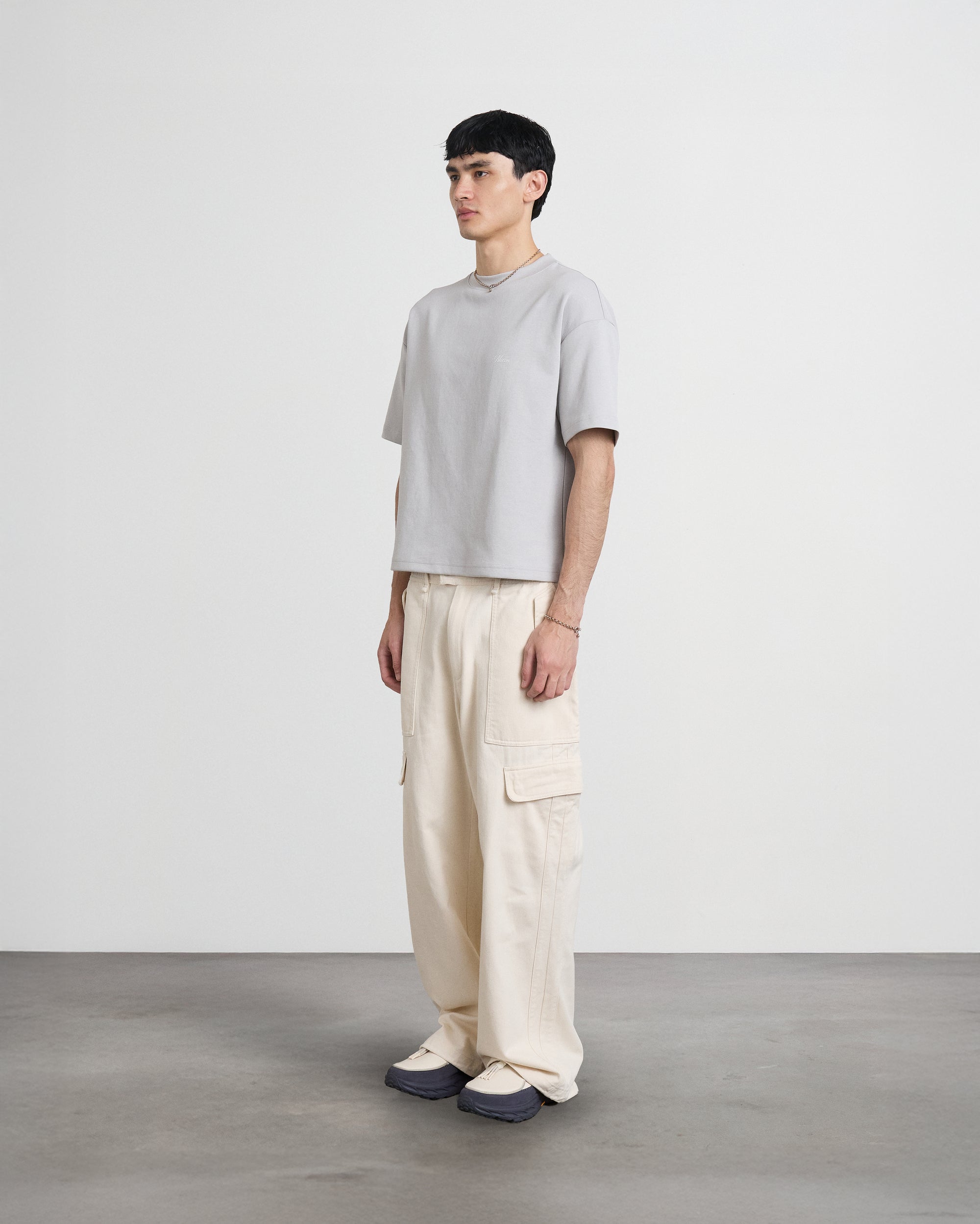 Essence Heavyweight Tee — Mercure Grey